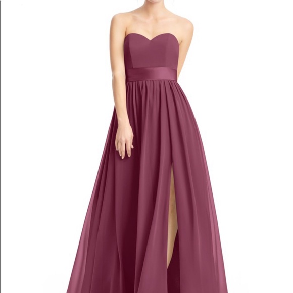 Azazie Fiona Dress, Mulberry color - Picture 8 of 8